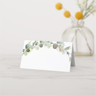 Tarjeta De Asiento Boda Eucalyptus Greenery Succulent