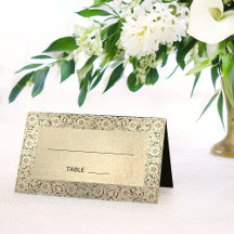 Boda Faux Gold Black Elegage Floral