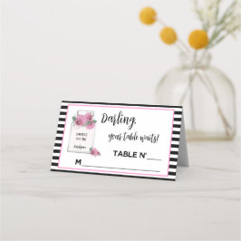 Tarjeta De Asiento Boda Fiesta de Despedida de Soltera de Alta Costur