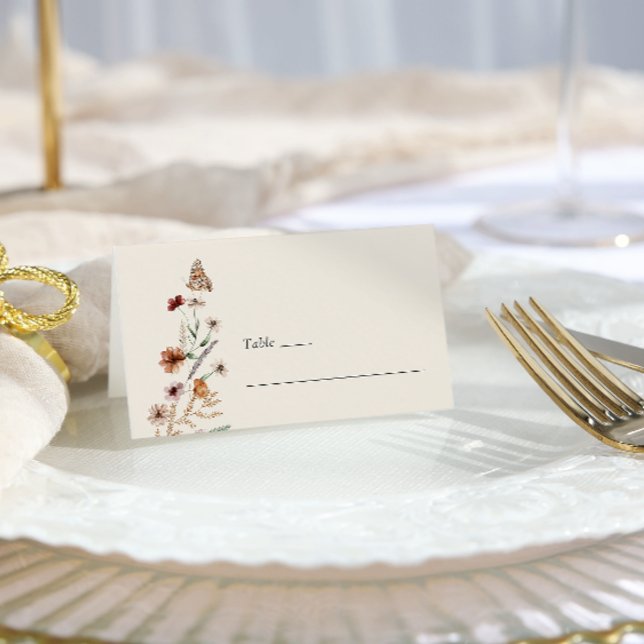 Tarjeta De Asiento Boda Floral Boho (Floral Boho Wedding Place Card
)