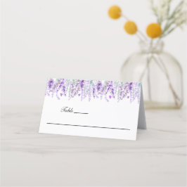Tarjeta De Asiento Boda floral botánica elegante de lavanda