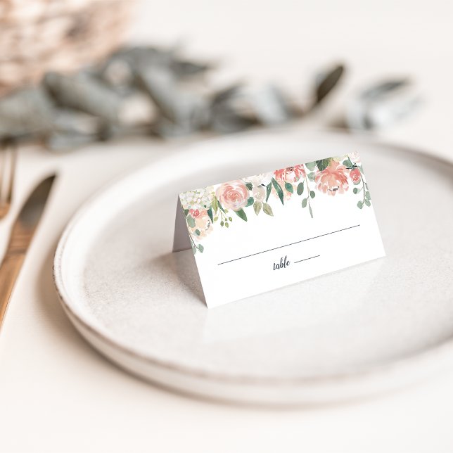 Tarjeta De Asiento Boda floral de verano medio (Subido por el creador)