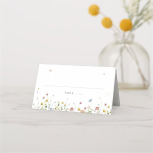 Tarjeta De Asiento Boda floral floral de primavera