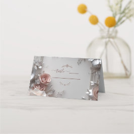 Tarjeta De Asiento Boda floral rustico elegante