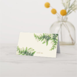 Tarjeta De Asiento Boda Flowns Ferns