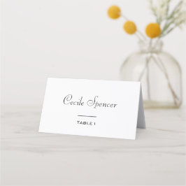 Tarjeta De Asiento Boda formal simple