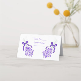 Tarjeta De Asiento Boda Lavender