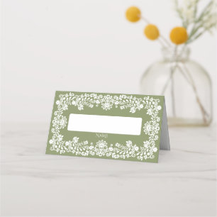 Tarjeta De Asiento boda mexicana verde esmeralda de Talavera