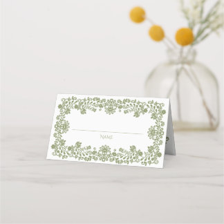 Tarjeta De Asiento boda mexicana verde esmeralda de Talavera