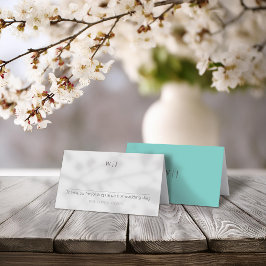 Tarjeta De Asiento Boda minimalista elegante