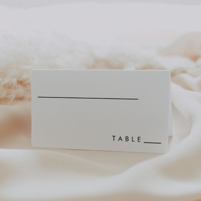 Tarjeta De Asiento Boda Minimalista moderno (Subido por el creador)
