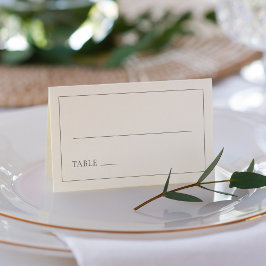 Tarjeta De Asiento Boda minimalista Y Elegante