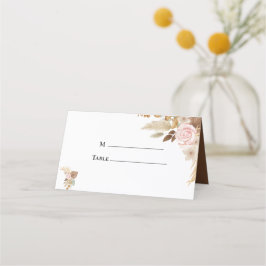 Tarjeta De Asiento Boda mínimo de Boho Floral