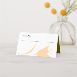 TARJETA DE ASIENTO BODA MOD PEACH & OLIVE TULIP