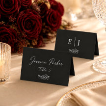 Boda Moderna Elegante Minimalista en Blanco y Negr