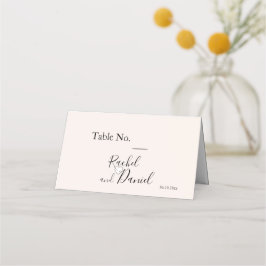 Tarjeta De Asiento Boda moderno