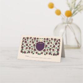 Tarjeta De Asiento Boda Monograma de Sword & Shield Fantasy Medieval