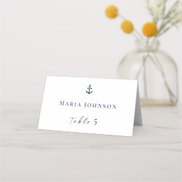 Tarjeta De Asiento Boda Náutico Costero