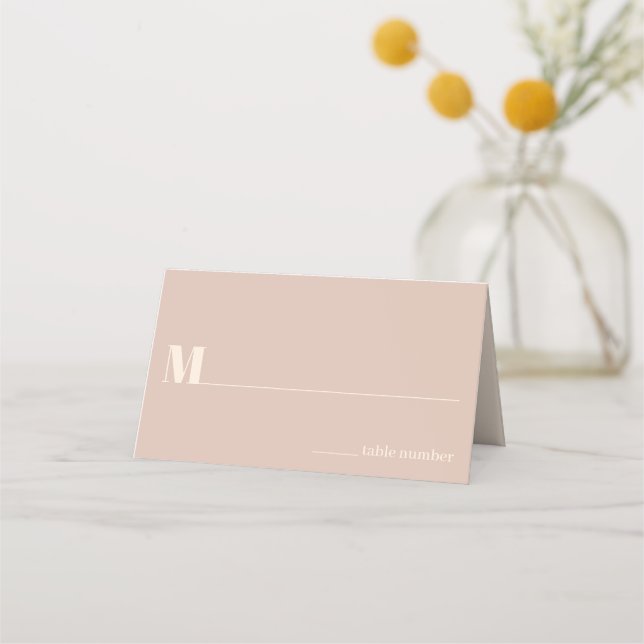 Tarjeta De Asiento Boda Nostalgic Charm Retro (Anverso)