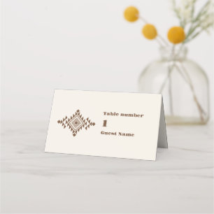 Tarjeta De Asiento Boda occidental del Rancho del Suroeste del País