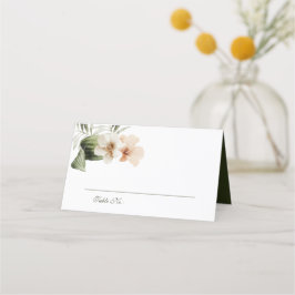 Tarjeta De Asiento Boda pastel de hibiscus boho
