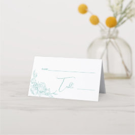 Tarjeta De Asiento Boda Peony Elegance