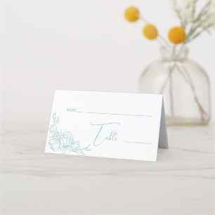 Tarjeta De Asiento Boda Peony Elegance