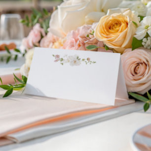 Tarjeta De Asiento Boda Romantic Soft Rubor White Bouquet
