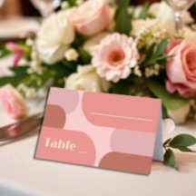 Boda rosa de coral de los arcos retro