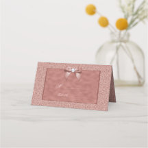 Boda Rosa de oro y Purpurina elegante