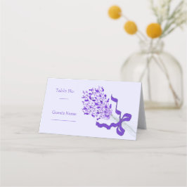 Tarjeta De Asiento Boda Rubor Lavender
