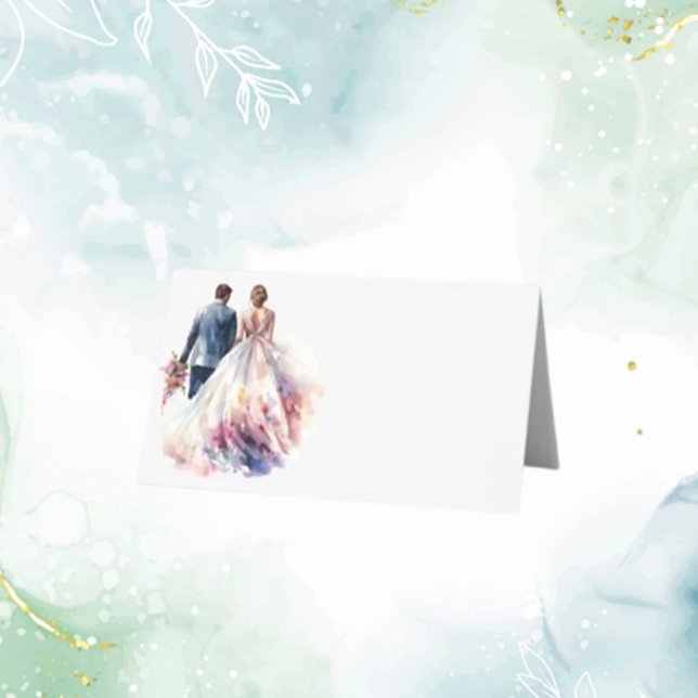 Tarjeta De Asiento Boda Rustic Classic Boho Floral (Rustic Boho Floral Wedding Place Cards | Classic & Elegant Designs)