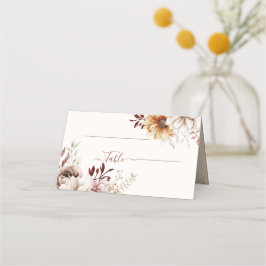 Tarjeta De Asiento boda rústica elegante floral boho