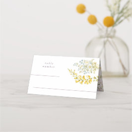 Tarjeta De Asiento Boda Spring Boho Wildflower Pampas