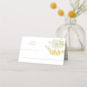 Tarjeta De Asiento Boda Spring Boho Wildflower Pampas