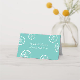 Tarjeta De Asiento Boda temático de destino tropical y dólares