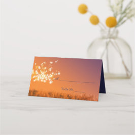 Tarjeta De Asiento Boda Twilight Dandelions