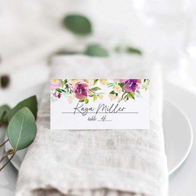 Tarjeta De Asiento Boda Vibrant Bloom (Subido por el creador)