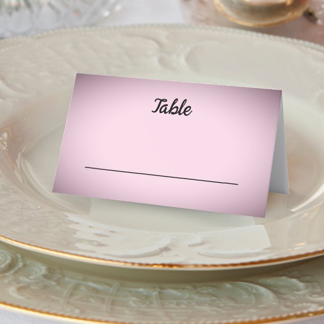 Tarjeta De Asiento Boda Vignette Rosa (Pink Vignette Wedding Place Card)