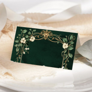 Tarjeta De Asiento Boda vintage encantada Art Nouveau