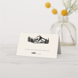 Tarjeta De Asiento Boda Vintage Wilderness