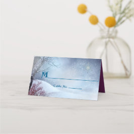 Tarjeta De Asiento Boda Winter Wonderland