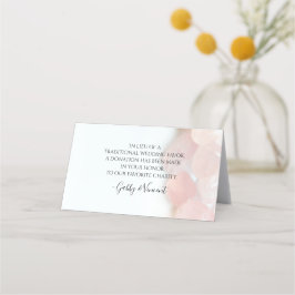 Tarjeta De Asiento Bodas de caridad Rosa Quartz favoritos