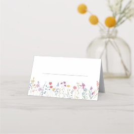 Tarjeta De Asiento Boho Wildflower Boda Place Card
