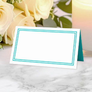 Tarjeta De Asiento Bordes modernos clásicos de color personalizado