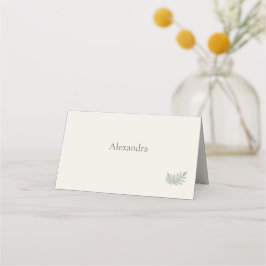 Tarjeta De Asiento Botanical Evergreen Dinner Party 