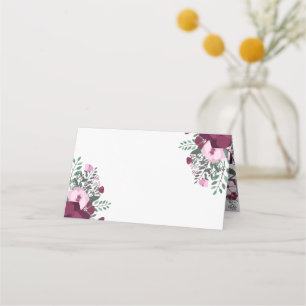 Tarjeta De Asiento Bouquet de rosa rosa rosa pálido