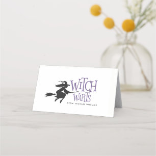 Tarjeta De Asiento Bruja bruja Halloween Candy Bag Topper