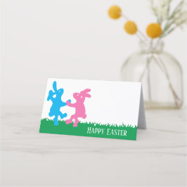 Tarjeta De Asiento Bunnies bailarines