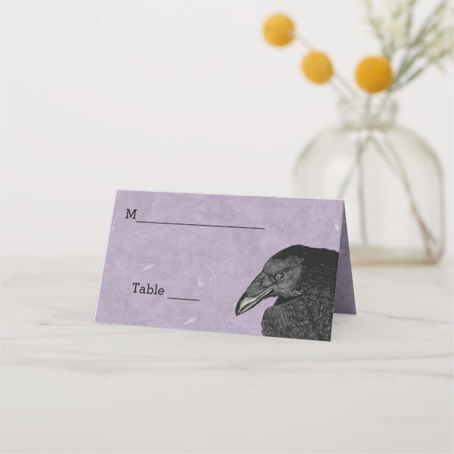 Tarjeta De Asiento Cabeza de Black Crow Bonito Purple (Anverso)